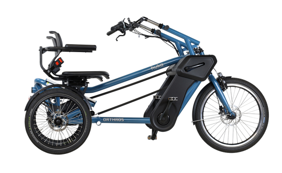 Blue Huka Orthros Tandem Tricycle
