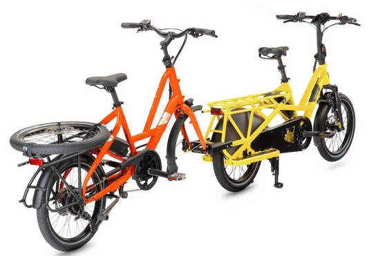 yellow and orange electric bike