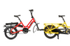 yellow and red ebike