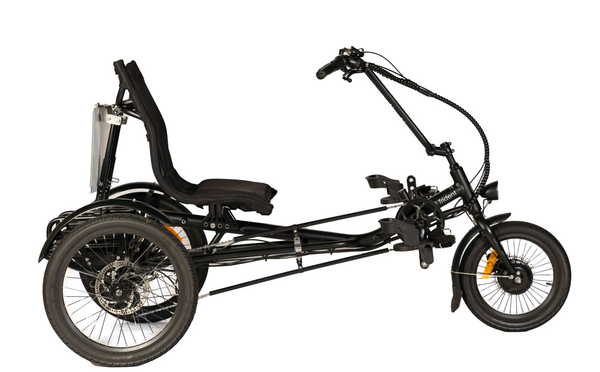 Semi recumbent online tricycle