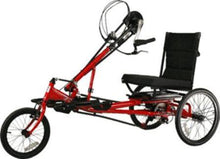  Red Rehatri hand cycle semi-recumbent electric tricycle