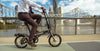 Man riding the BF i-Ezi Folding Electric Bike in the city