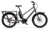 Silver Benno Boost electric long-tail cargo bike