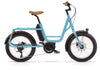 Dolphin blue Benno RemiDemi electric short-tail cargo bike