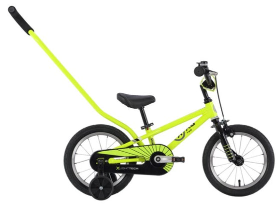 Neon Yellow BYK Kids E-250 14" Single Speed Bike