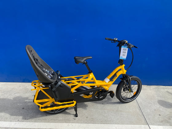 Yellow Information on the Tern GSD S10 LX Electric Cargo ebike