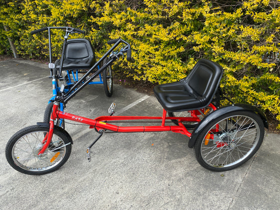 Red Worksman Personal Activity Vehicle Electric Tricycle