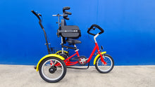  Red Muskateer 14" tricycle on blue wall