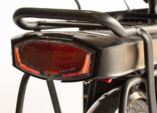 Close up shot of rear light on ORIGINAL BOX CARGO BIKE - ELECTRIC PLUS MODEL