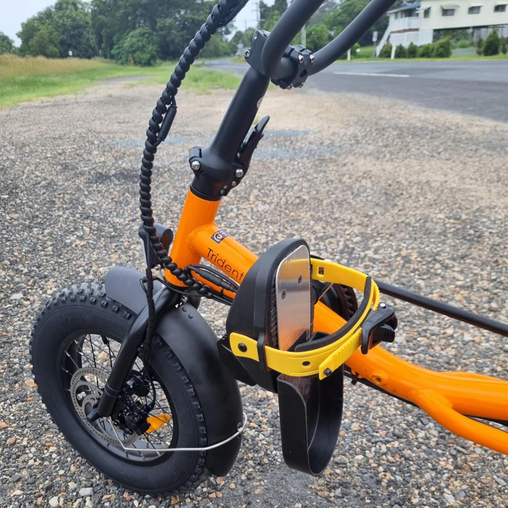 Pedals on electric trike