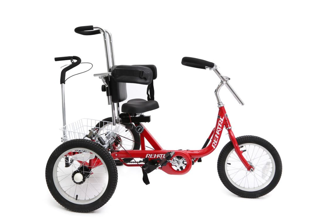 
                      
                        Red Rehatri special needs electric tricycle
                      
                    