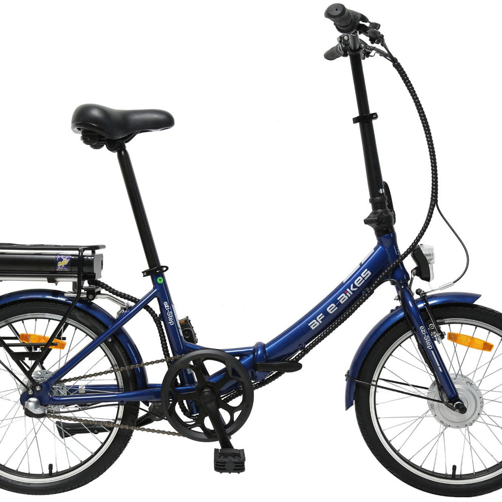 
                      
                        Navy coloured Folding Electric Bike
                      
                    