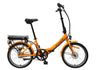 Orange coloured Folding Electric Bike
