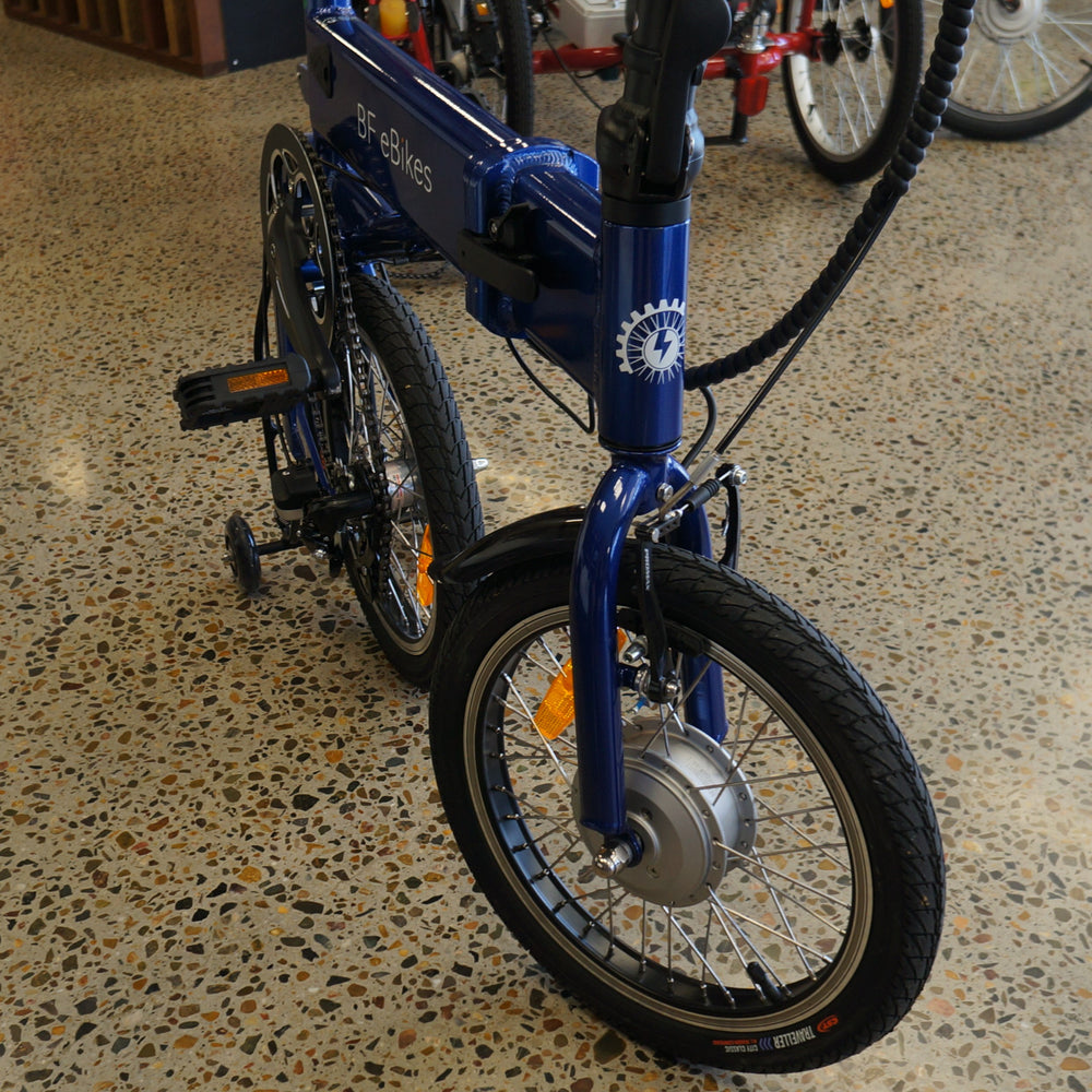 blue electric bike