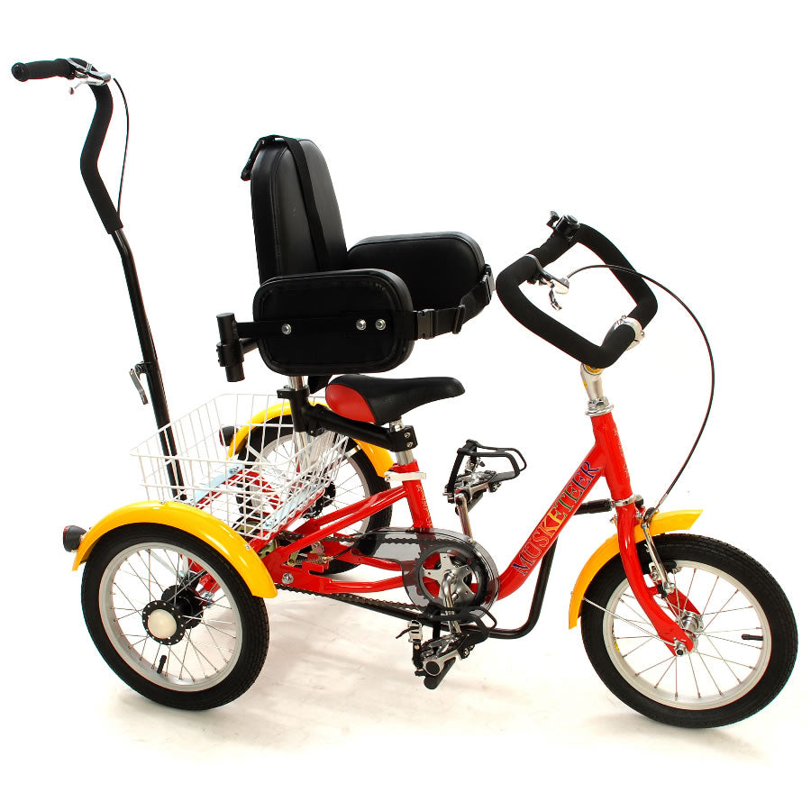 
                      
                        Muskateer 14" tricycle with rear steer and special needs mods
                      
                    