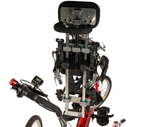 Rehatri special needs electric tricycle with rear steering bar