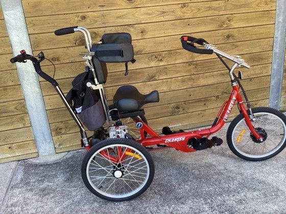 Red Rehatri special needs electric tricycle