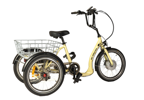 Light yellow BF i-Tri 20-inch Electric Tricycle