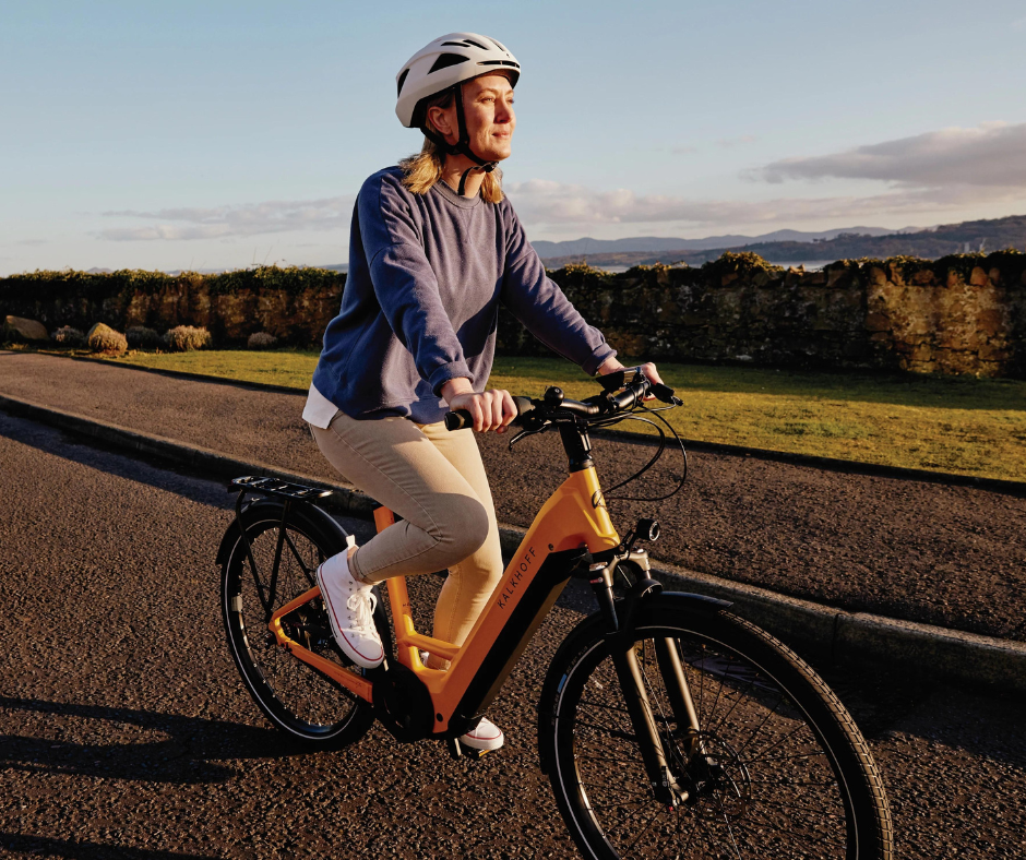 Black and grey electric bikes