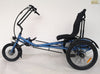 Trident semi-recumbent electric tricycle