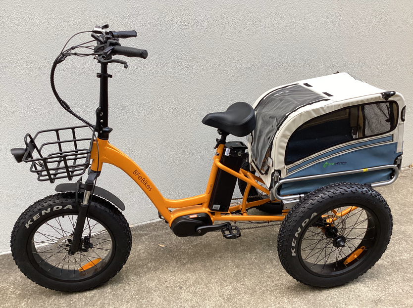 Orange electric bike