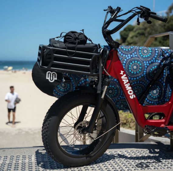 Vamos E Bike at the beach