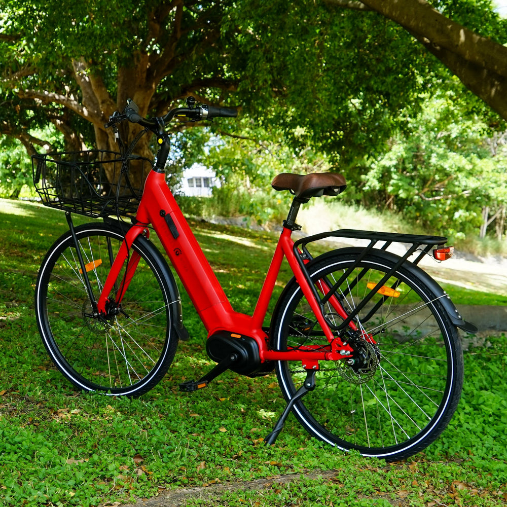 
                      
                        Red BF Roma electric bike
                      
                    