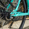 Close up of gain on Blue BF Roma electric bike