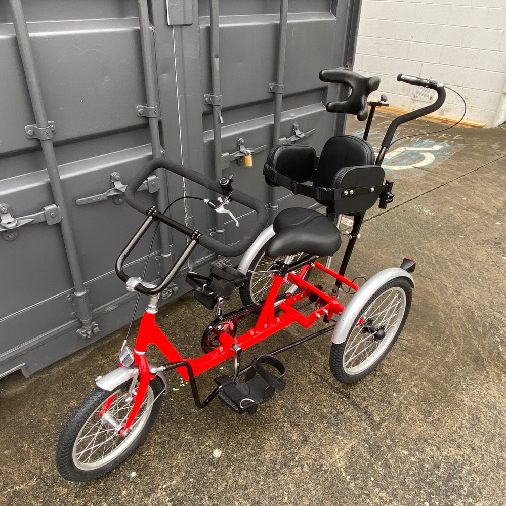 
                      
                        Red Muskateer 16" rear steer mechanical tricycle
                      
                    