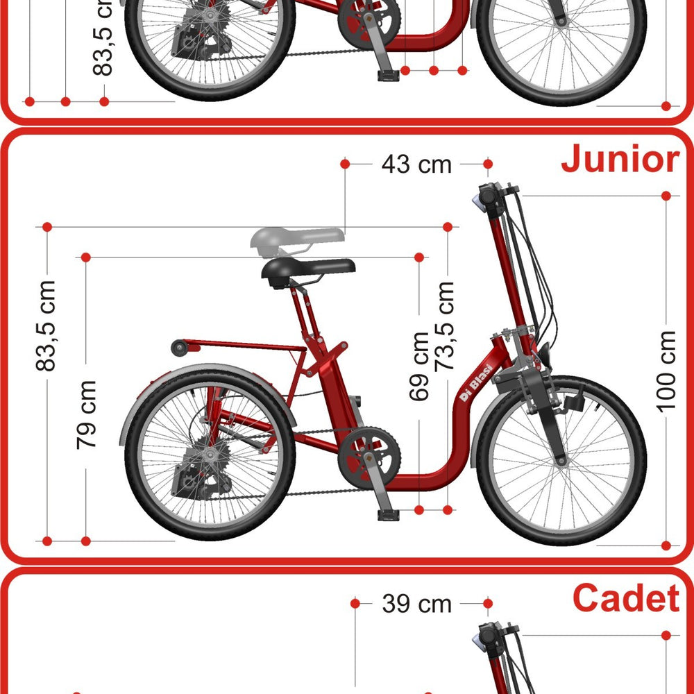 
                      
                        Measurements of Di Blasi Folding Tricycle
                      
                    