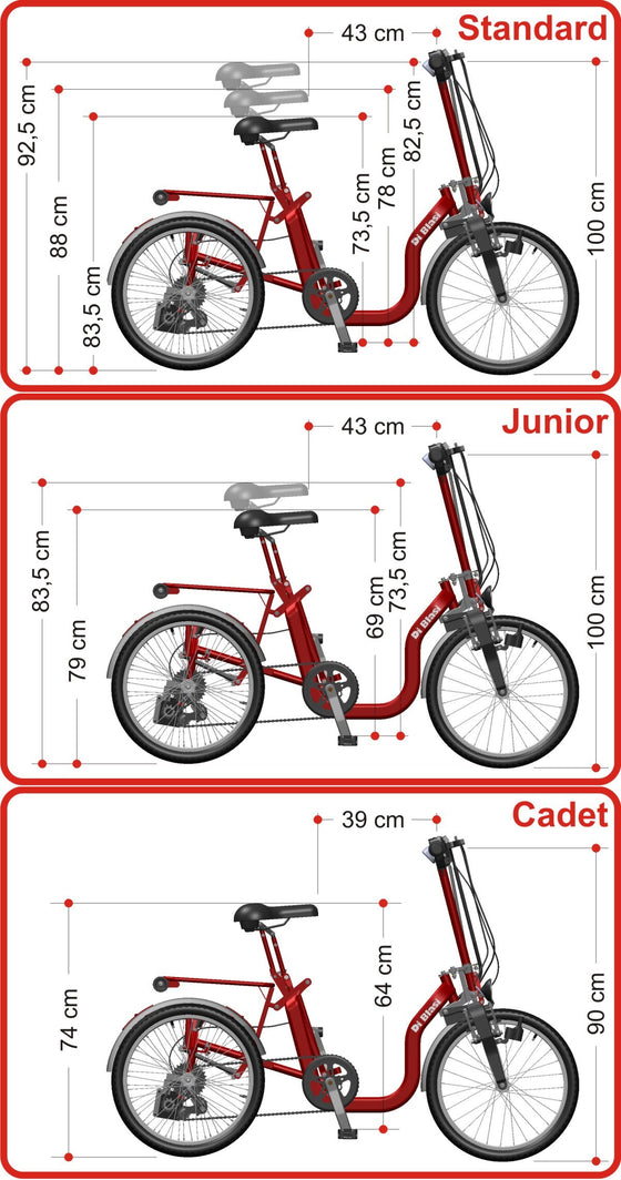 Measurements of Di Blasi Folding Tricycle