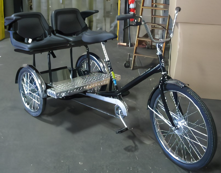 
                      
                        Front view of the Worksman Chariot electric tricycle
                      
                    