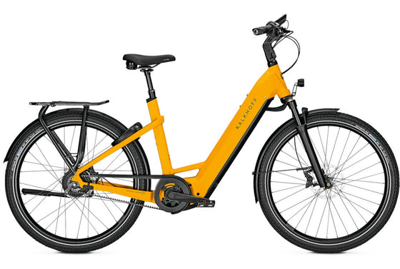 Yellow KALKHOFF Image 7.B Excite+ Wave electric bike side view