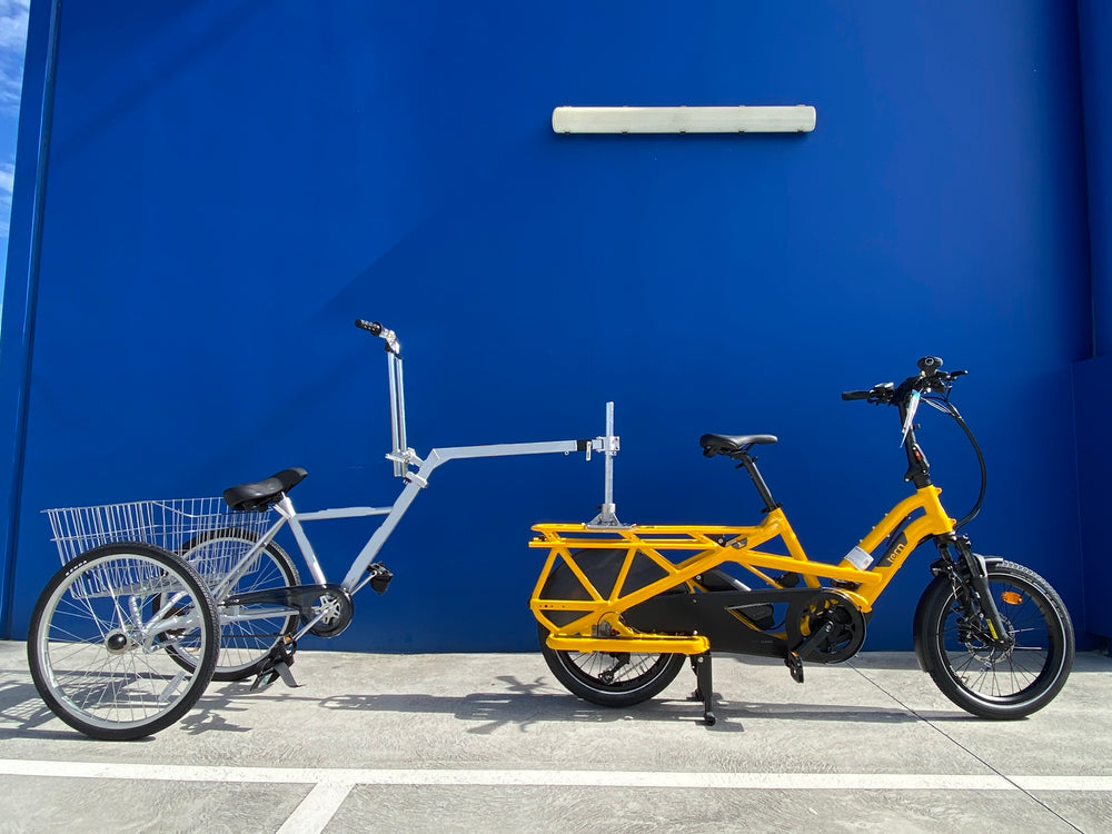 Yellow Tandem Trailer Trike 